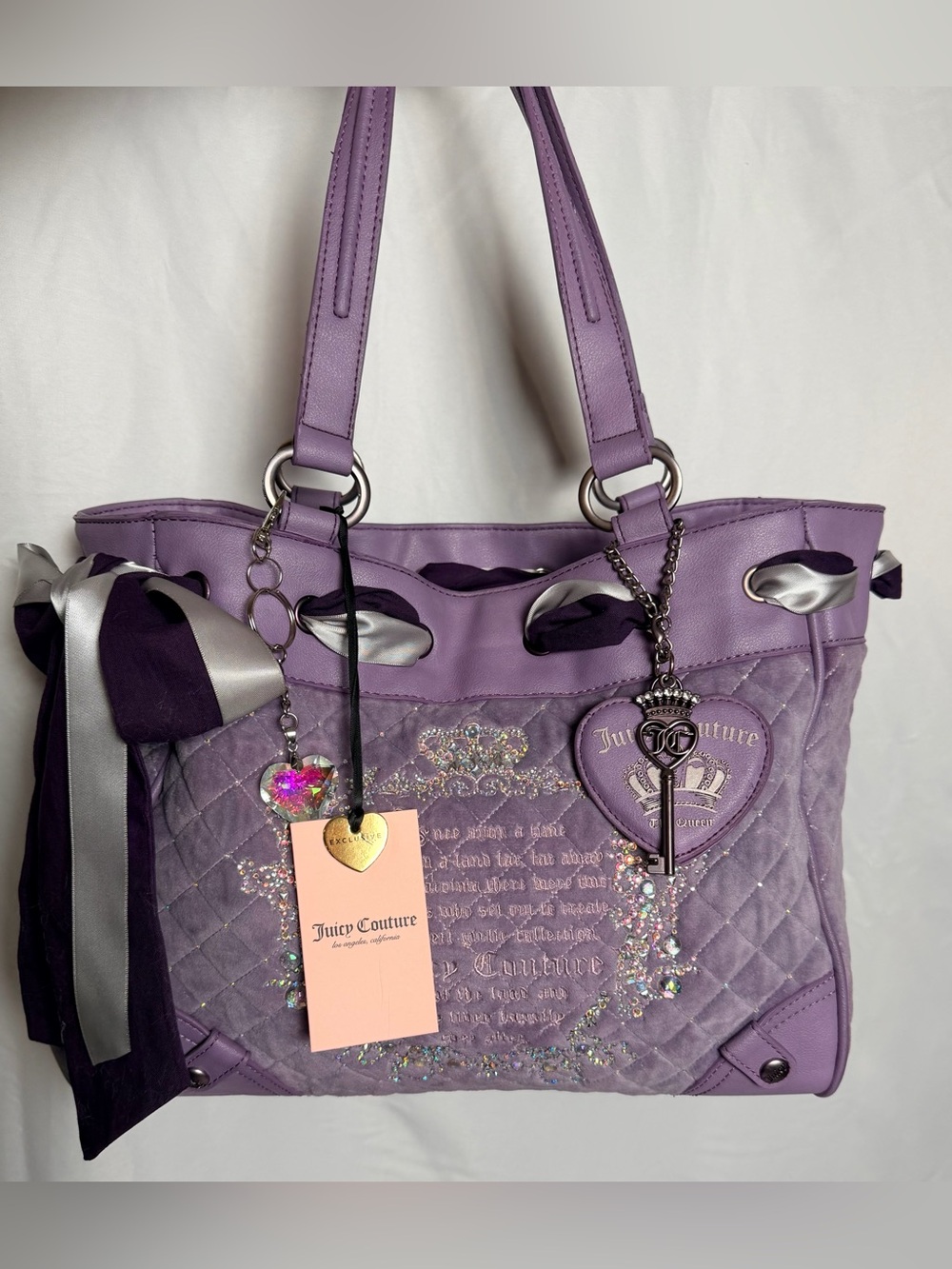 Juicy Couture Rare Custom Fairy Tale Tote Daydreamer NWT